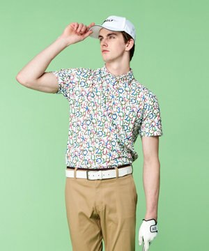  【MEN】【吸水速乾】MOVEロゴ 半袖ポロシャツ