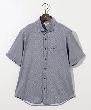  【ストレッチ・イージーケア】コンパクトジャージープリントシャツ