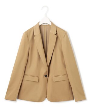  【洗える】リヨセルサテンストレッチ テーラードジャケット