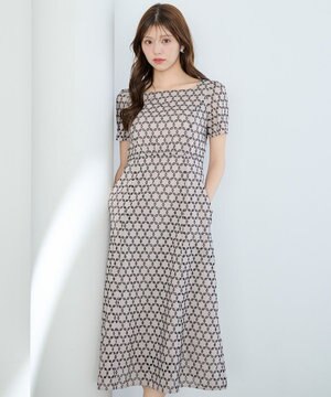  【鈴木ゆうかさん着用】GLASS MOTIF DRESS ドレス