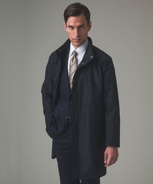  【防水/軽量/シワになりにくい】ラスタードビーメモリーラミネーションコート_スタンドカラー(24年モデル)