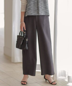  ピーチポプリン ワイド パンツ