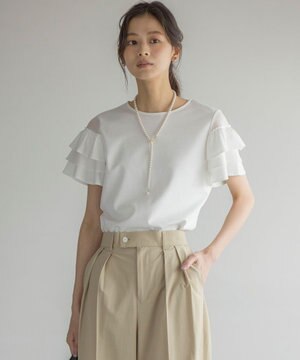  コットンポンチシア－スリーブ ブラウス