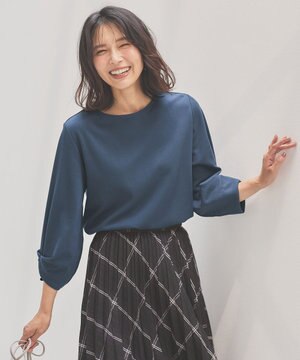  【洗濯機可】タックスリーブ プルオーバー