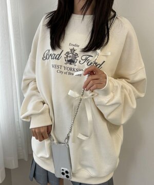  リボンビーズストラップ