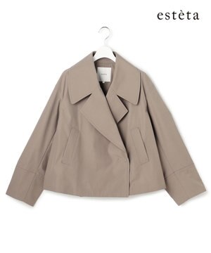  【エステータ】ウールミックスクロス ショートジャケット