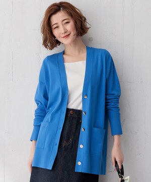  【洗える】コンフォートストレッチ カーディガン
