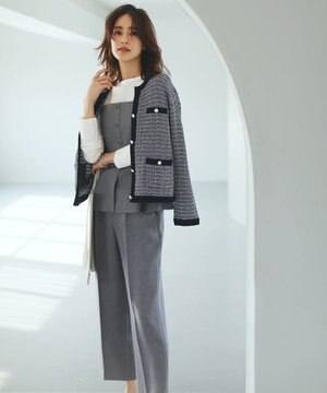  【洗える】ビスチェ & ワイドパンツ セット