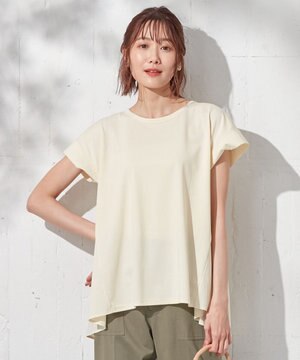 【洗える】マカロンカラーAライン カットソー