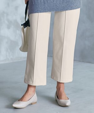  【日本製】【洗える】すふれ起毛ワイドパンツ