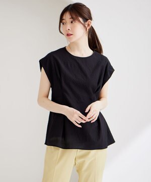  【洗える】カラミタンブラータック ブラウス