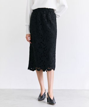  CITRINE / エンブロイダリーレースイージースカート