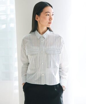 シアークロップドシャツ