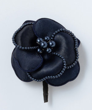 パールトリミング コサージュ