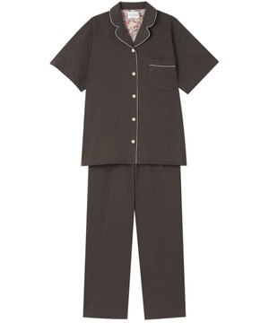  MADE WITH LIBERTY FABRIC 綿100％ハイゲージ天竺 半袖パジャマ