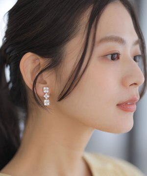 【Flower Collection】プチフラワービジューイヤリング