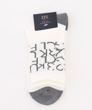  【MEN】ロゴレギュラーソックス 18cm