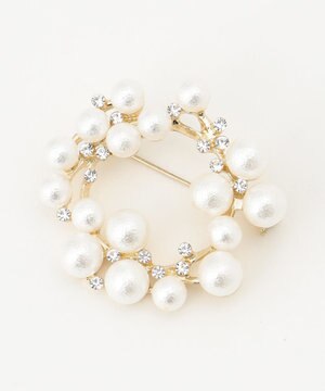 パールサークルブローチ