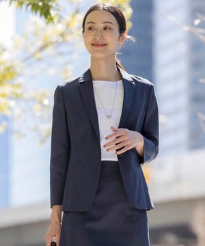  【セットアップ対応・洗える・撥水・防汚】コットンFITTYシャーク テーラード ジャケット