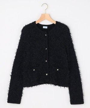  【先行予約】チュールヤーンファンシーニット ジャケット