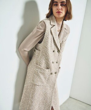  ツイードジレワンピース