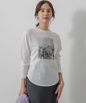 【加藤ローサさん着用】プリントロング Tシャツ