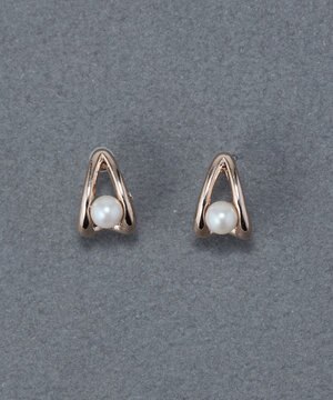  〈金属アレルギー対応〉ドロップパールセラミックポストピアス
