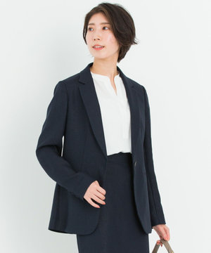 【洗える】プレンウェーブ テーラードジャケット