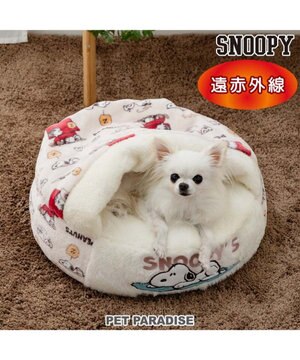  スヌーピー  寝袋 丸型 《うたたね柄》 S  超小型犬 径50cm
