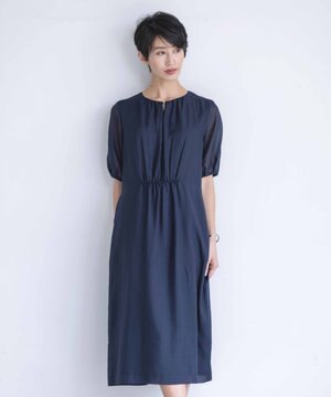  【WEB限定カラーあり・洗える】 ブライトスパンボイル ワンピース