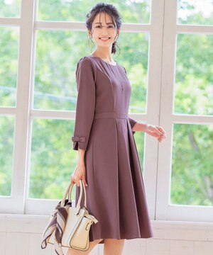 洗える 大人可愛いタックパフ袖ワンピース Tiaclasse ファッション通販 公式通販 オンワード クローゼット