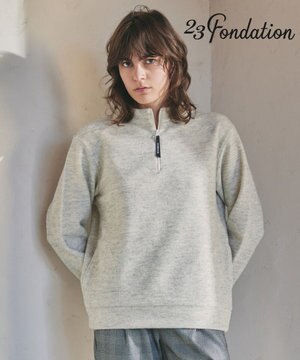  【23Fondation/WOMEN】ハーフジップ プルオーバー