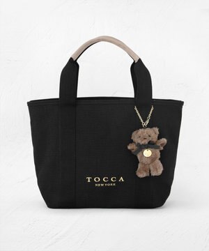  【ぬいぐるみチャーム付き】TOCCA AMICO CANVAS TOTE キャンバストート