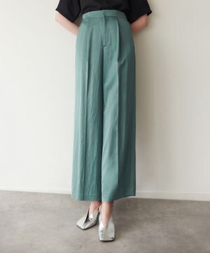 【ReNAVE 洗える】グロスサテン パンツ