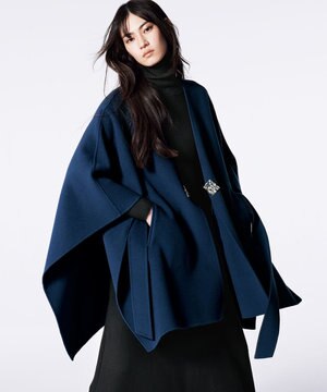 【マガジン掲載】ウールリバー ポンチョ（番号CJ29）