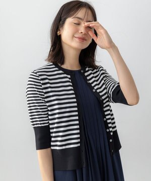 ドライタッチ 5分袖カーディガン