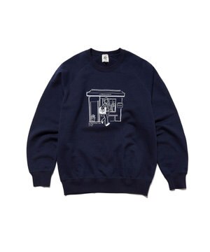  【AaronChang】【UNISEX】グラフィック スウェットシャツ