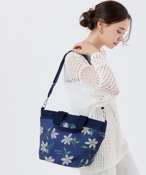  BUCKET TOTE/フローラルブルームズネイビー