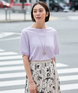  【好評につき新色追加・9色展開・洗える】クレープストレッチドルマン ニット