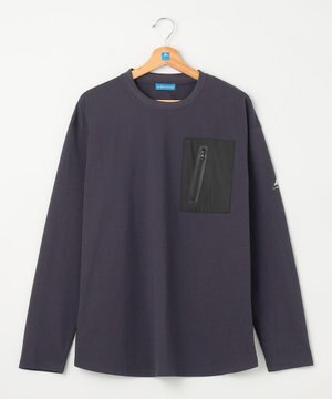 【UVカット・吸水速乾・ストレッチ・軽量 】ZIPポケットTシャツ(L・XLサイズ)