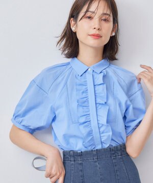  【WEB限定】ナチュラルローン フリルブラウス