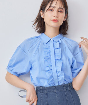 【WEB限定】ナチュラルローン フリルブラウス