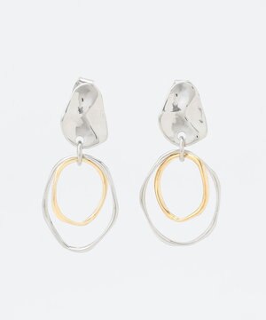  【WEB限定】ミックスメタルリングピアス(両耳用)