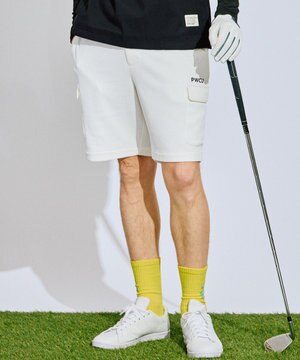  【GOLF OUT掲載アイテム】【MEN】ワッフルカーゴショーツ ゴルフ