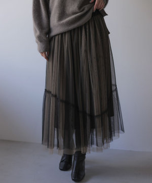 リバーシブルチュール スカート