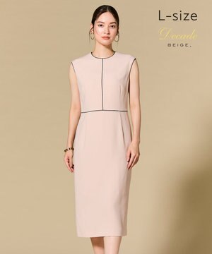  【L-size・セットアップ対応】CINDY / クルーネックドレス