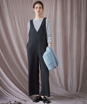  【SLOW/一部店舗限定】ヴィンテージツイル サロペット