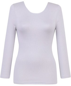  あったかインナー 綿混素材 裏起毛(肌側) よく伸びる素材 ストレッチ性 保温性 【ラクのびサーモ】 ネックせまめ 8分袖 長袖 秋 冬 EL6912 ウイング／ワコール