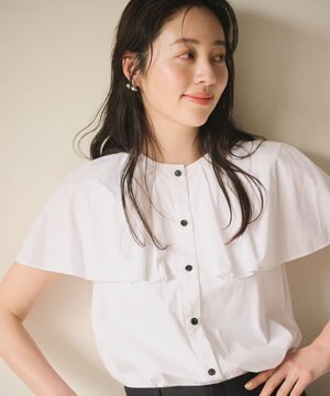 【ANSWER for ほど甘トレンド】ケープカラーブラウス