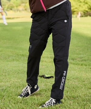 【撥水加工 / ストレッチ】【MEN】キルティング中綿パンツ ゴルフ